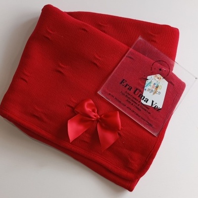 Manta bebé malha forrada