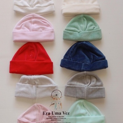 Gorro veludo bebé