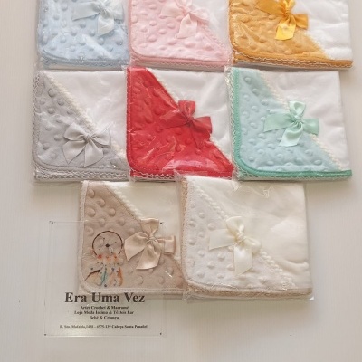 Fralda pipoca c/ laço