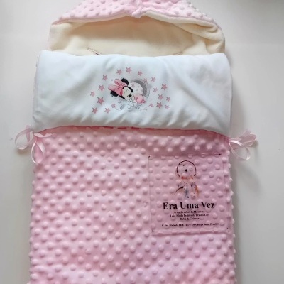 Saco bebé bordado minnie