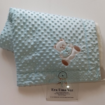 Manta bebé pipoca urso