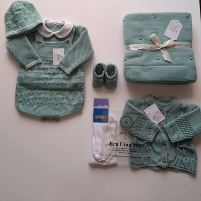 Conjunto saída maternidade malha