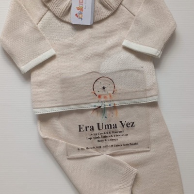 Camisola e calça de bebé