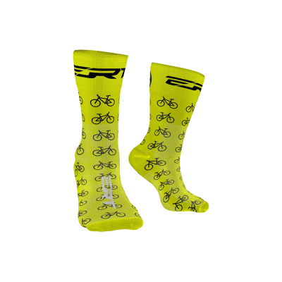 MEIA INFANTIL ERT BIKES AMARELA