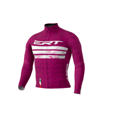 JERSEY NEW ELITE ERT STRADE BIANCHI ROSA MANGA LONGA