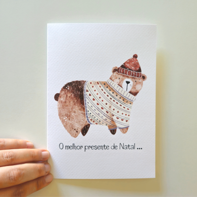 Postal: "O melhor presente de Natal... Chegou mais cedo este ano!"
