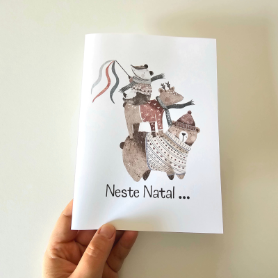 Postal: "Neste Natal ... és a estrela que ilumina a nossa vida com tanta alegria"