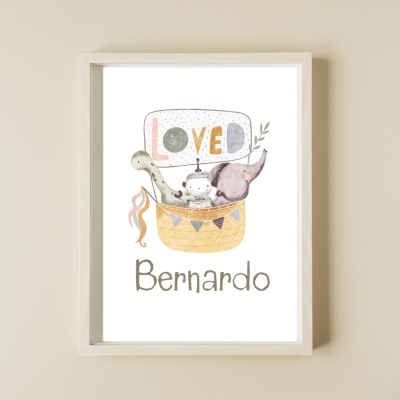 Ilustração com nome: "Loved"