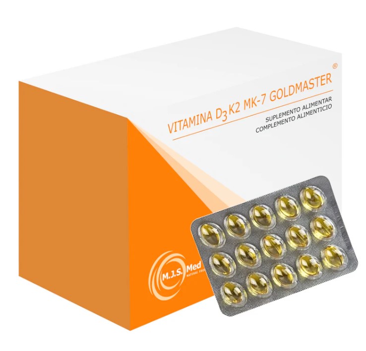 Vitamina D3K2 MK-7 Goldmaster 60 capsulas Vitamina D3K2 MK-7 Goldmaster 60 capsulas