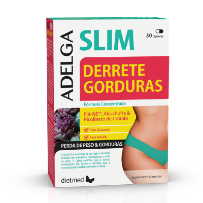 Adelga Slim Derrete Gorduras - 30cps Dietmed