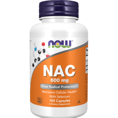 NAC - Acetyl Cysteine 600mg - 100 Cápsulas Now
