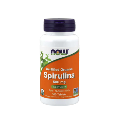 Spirulina 500mg - 100 Comprimidos Now