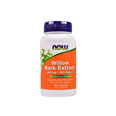 Willow Bark Extract 400mg - 100 Cápsulas Now
