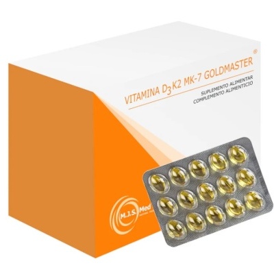 Vitamina D3K2 MK-7 Goldmaster 60 capsulas