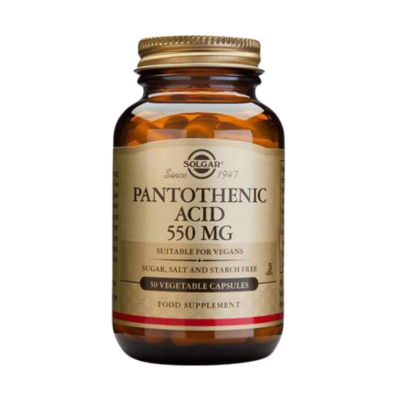 Pantothenic Acid 550mg 50 cápsulas