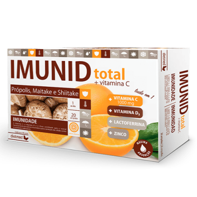Imunid Total + Vitamina C - 20 Ampolas Dietmed