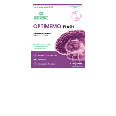 OPTIMEMO FLASH  20 AMPOLAS 20 CAPSULAS