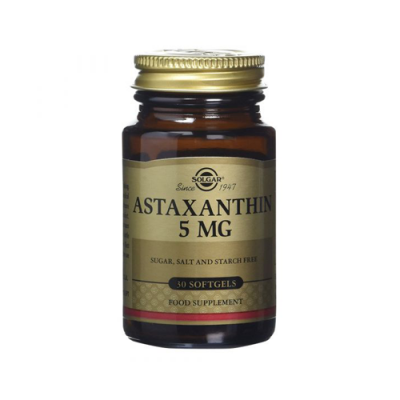Astaxantina 5mg 30 Cápsulas Solgar