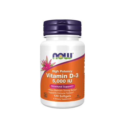 Vitamin D3 5000IU - 120 Cápsulas Now