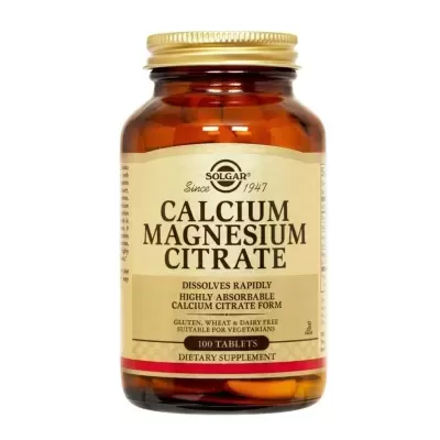 Calcium Magnesium Citrate 100 tablets Solgar