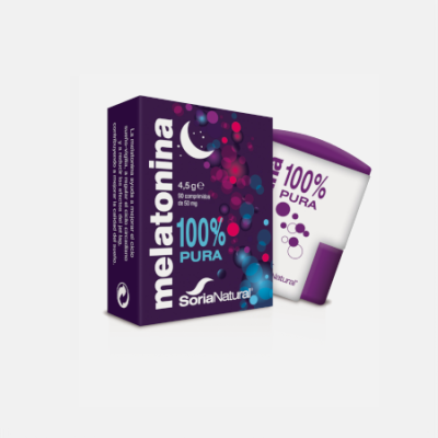 Melatonina 100% Pura (1mg) - 90 Comprimidos Soria Natural