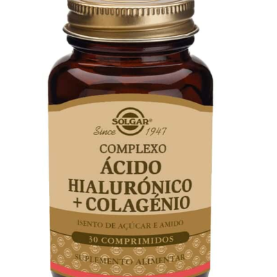 Complexo Ácido Hialurónico + Colagénio 30 Comp. Solgar