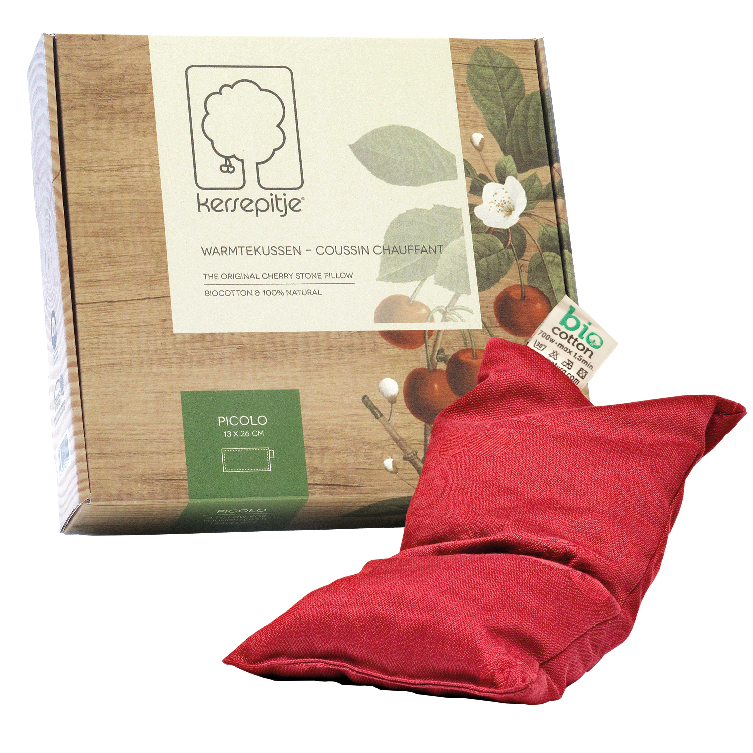 ALMOFADA DE AQUECIMENTO INATURA PICOLO CEREJITA 13*26CM ALMOFADA DE AQUECIMENTO INATURA PICOLO CEREJITA 13*26CM