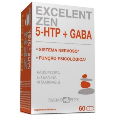 EXCELENT ZEN 5-HTP + GABA – 60 CÁPSULAS – FARMOPLEX