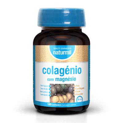 COLAGÉNIO COM MAGNÉSIO 180 comprimidos - NATURMIL