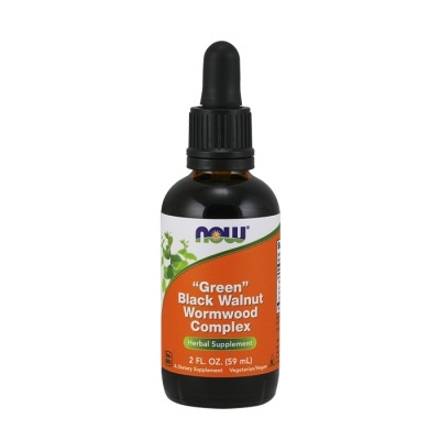 GREEN BLACK WALNUT WORMWOOD COMPLEX LIQUID – 59ML – NOW