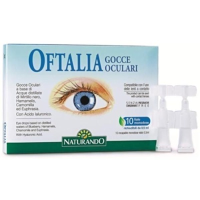 OFTÁLIA GOTAS 10 FRASCOS MONODOSE REAPLICÁVEIS- NATURANDO