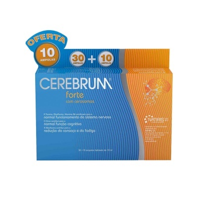 CEREBRUM FORTE COM CEROSOMAS – 30 +10 CÁPSULAS – NATIRIS
