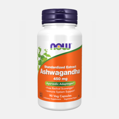 ASHWAGANDHA 450 MG – 90 CÁPSULAS – NOW