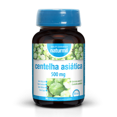 CENTELHA ASIÁTICA 500mg 90 comprimidos - NATURMIL CENTELHA ASIÁTICA 500mg 90 comprimidos - NATURMIL