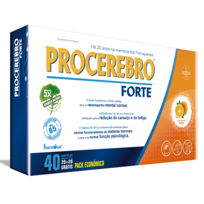 PROCEREBRO FORTE - 40 AMPOLAS - FHARMONAT