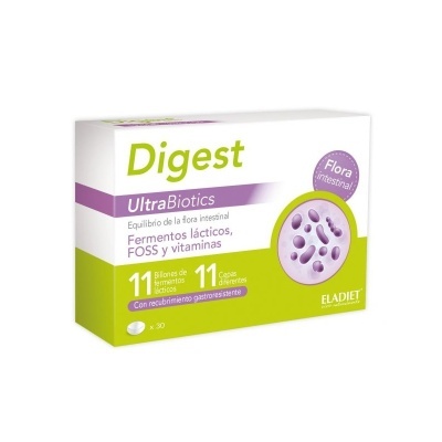 DIGEST ULTRAPROBIOTICS 600MG - 30 COMPRIMIDOS - ELADIET