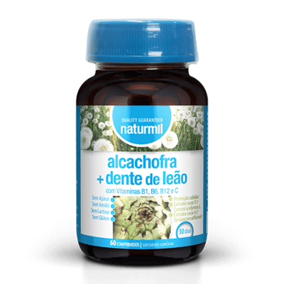 ALCACHOFRA + DENTE DE LEÃO 60 comprimidos - NATURMIL ALCACHOFRA + DENTE DE LEÃO 60 comprimidos - NATURMIL