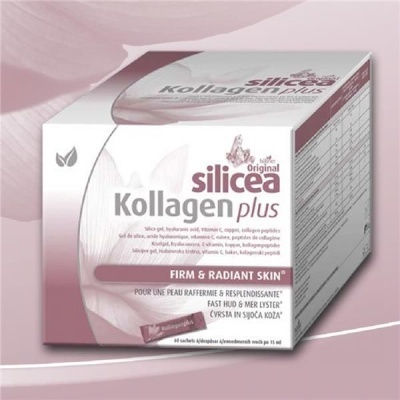 SILICEA KOLLAGEN PLUS – 30 SAQUETAS – HUBNER - COLAGÉNIO