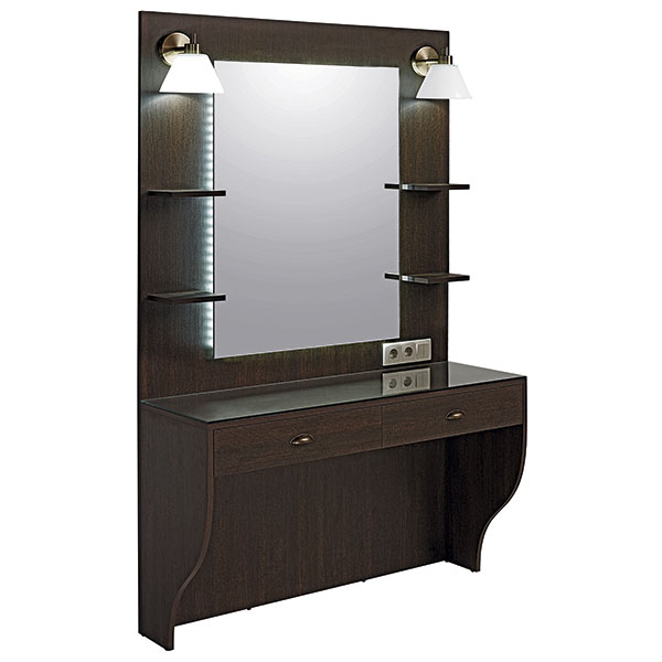 Bancada de barbeiro com iluminação ACB Classic