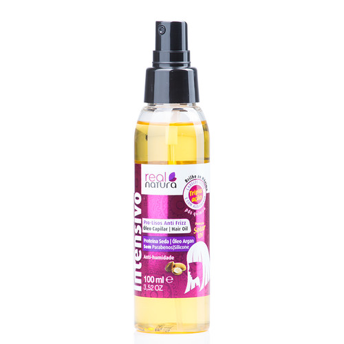 Real Natura Óleo Capilar Pro-Lisos Anti Frizz Argan 100ml