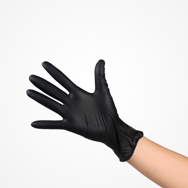 LUVAS DE NITRILO PRETO JRL - L 100UNID