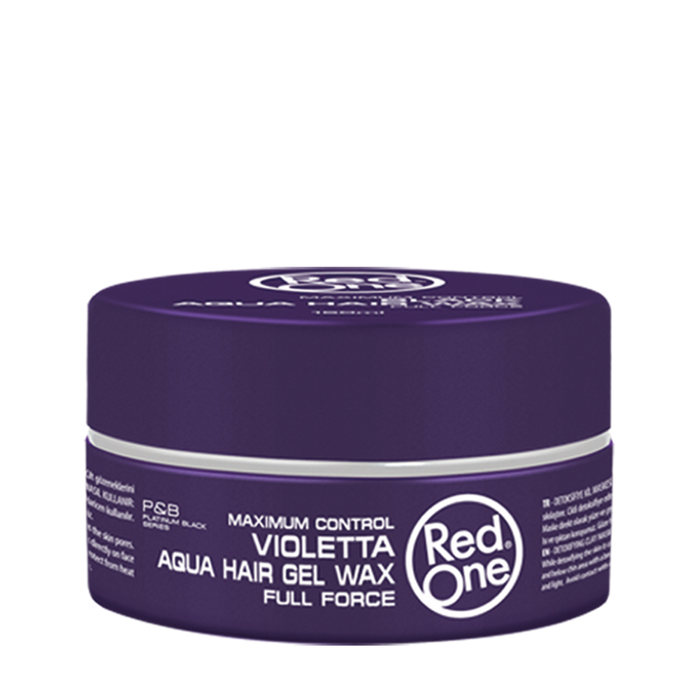 Red One Aqua Hair Gel Wax Violetta 150ml