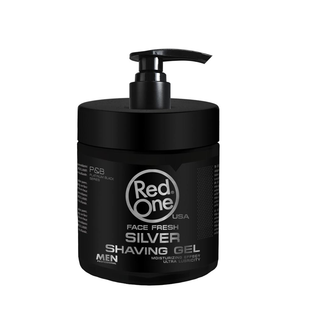 Red One Shaving Gel Face Fresh Silver 1000ml