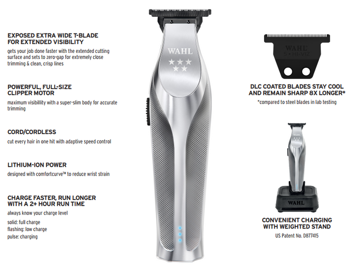 WAHL PROFESSIONAL TRIMMER CONTORNOS HI-VIZ LITIO