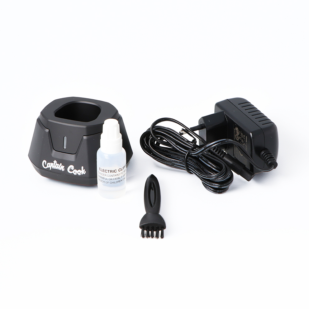 Kit acessórios máquina cortar cabelo com base carregamento, óleo, escova e carregador