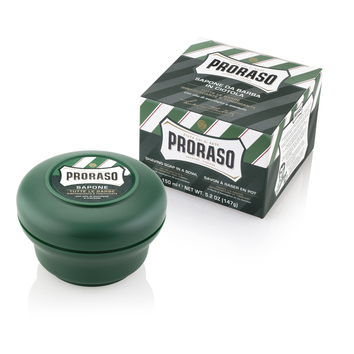 PRORASO GREEN SHAVING SOAP IN A JAR 150ML