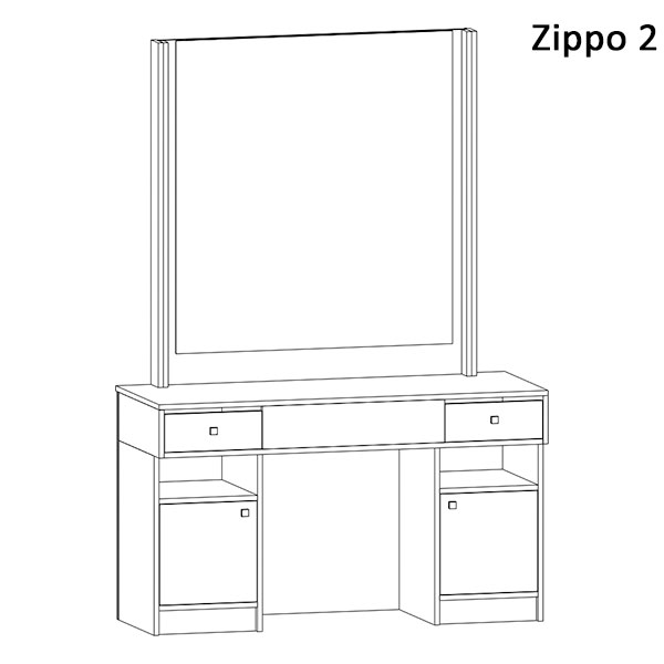 Bancada de barbeiro modular AGV Zippo (Várias opções)