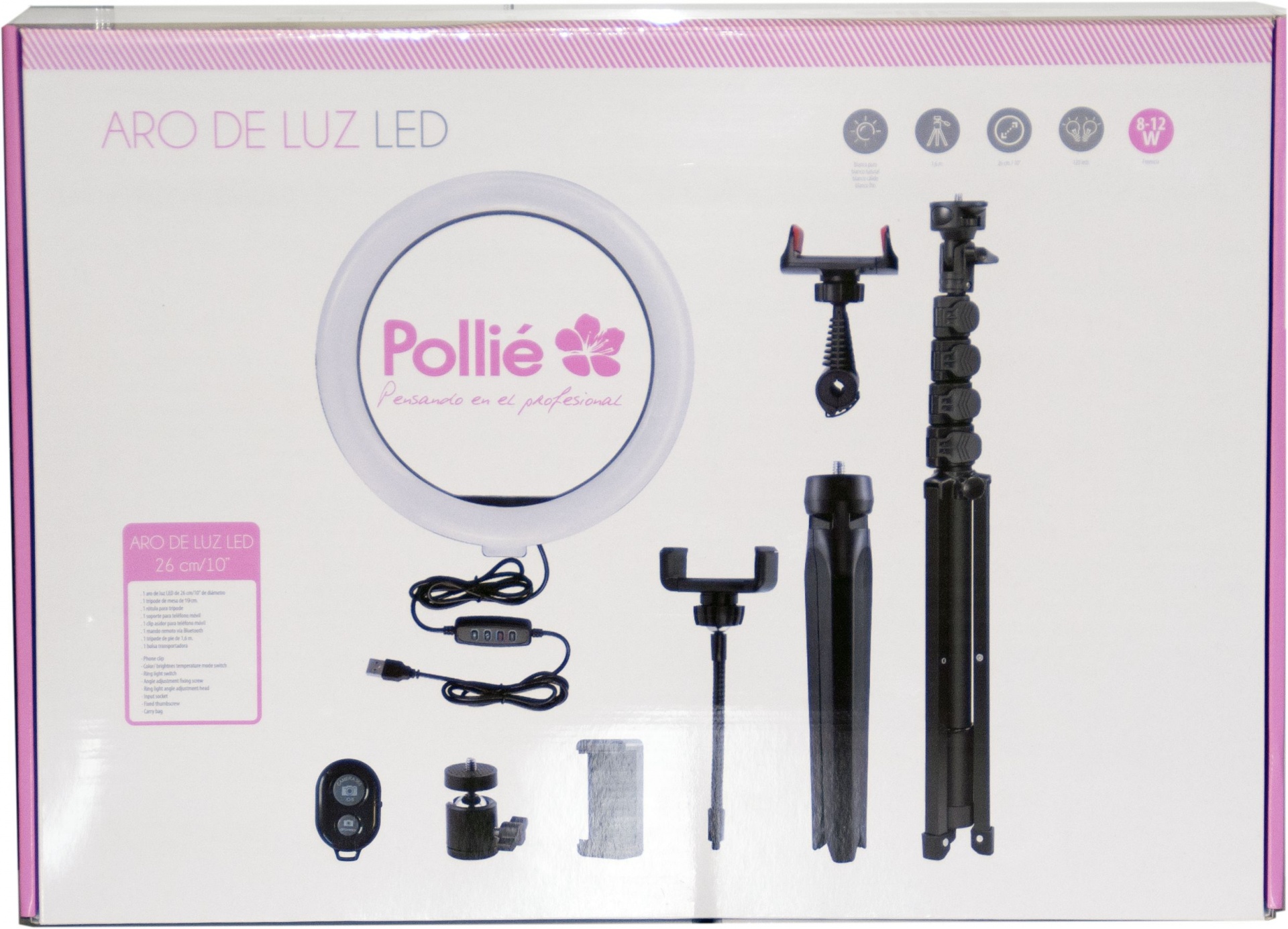 Pollié Anel de luz LED D.26cm