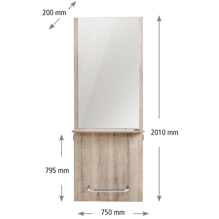 Espelho mercury carvalho