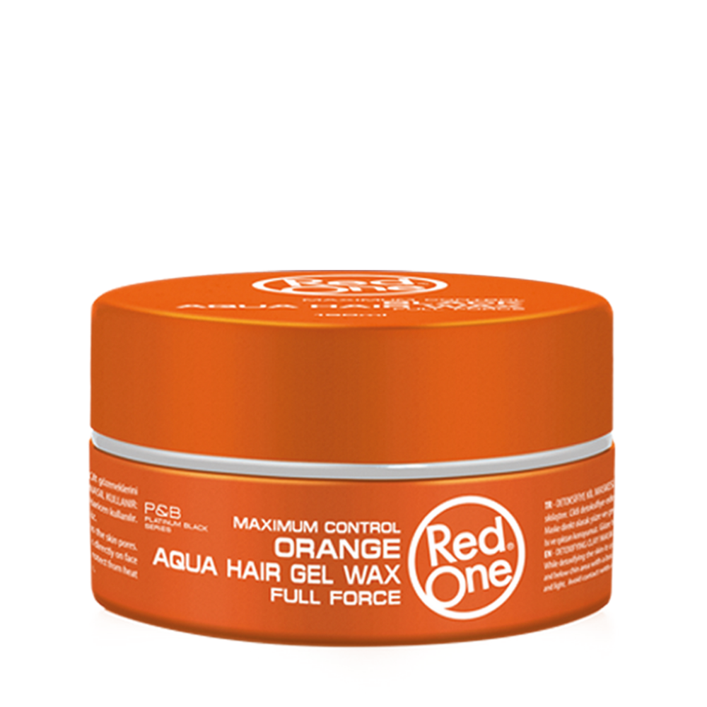 Red One Aqua Hair Gel Wax Orange 150ml